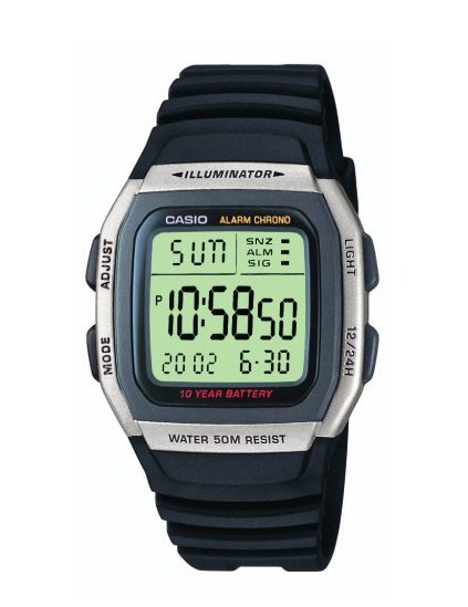 reloj Casio W-96H-1AVES de caballero negro