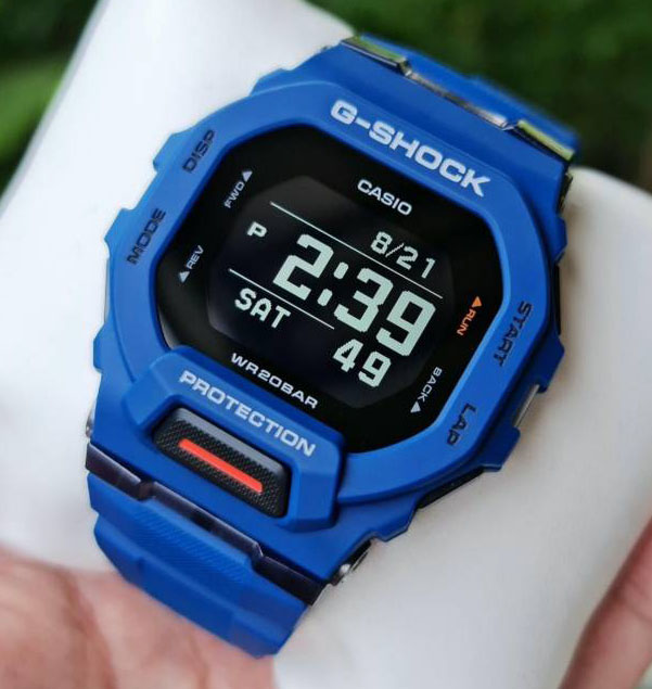 Casio Reloj azul GA200SH-2A G-Shock para hombre, Digital