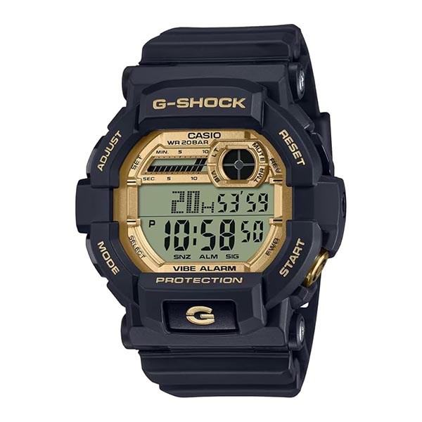 Casio G-Shock Negro con Dorado Para Submarinismo GD-350GB-1